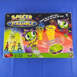 NEW - Saucer Scramble game by Mattel - 2008 Electronic Action + Spaceship Sounds